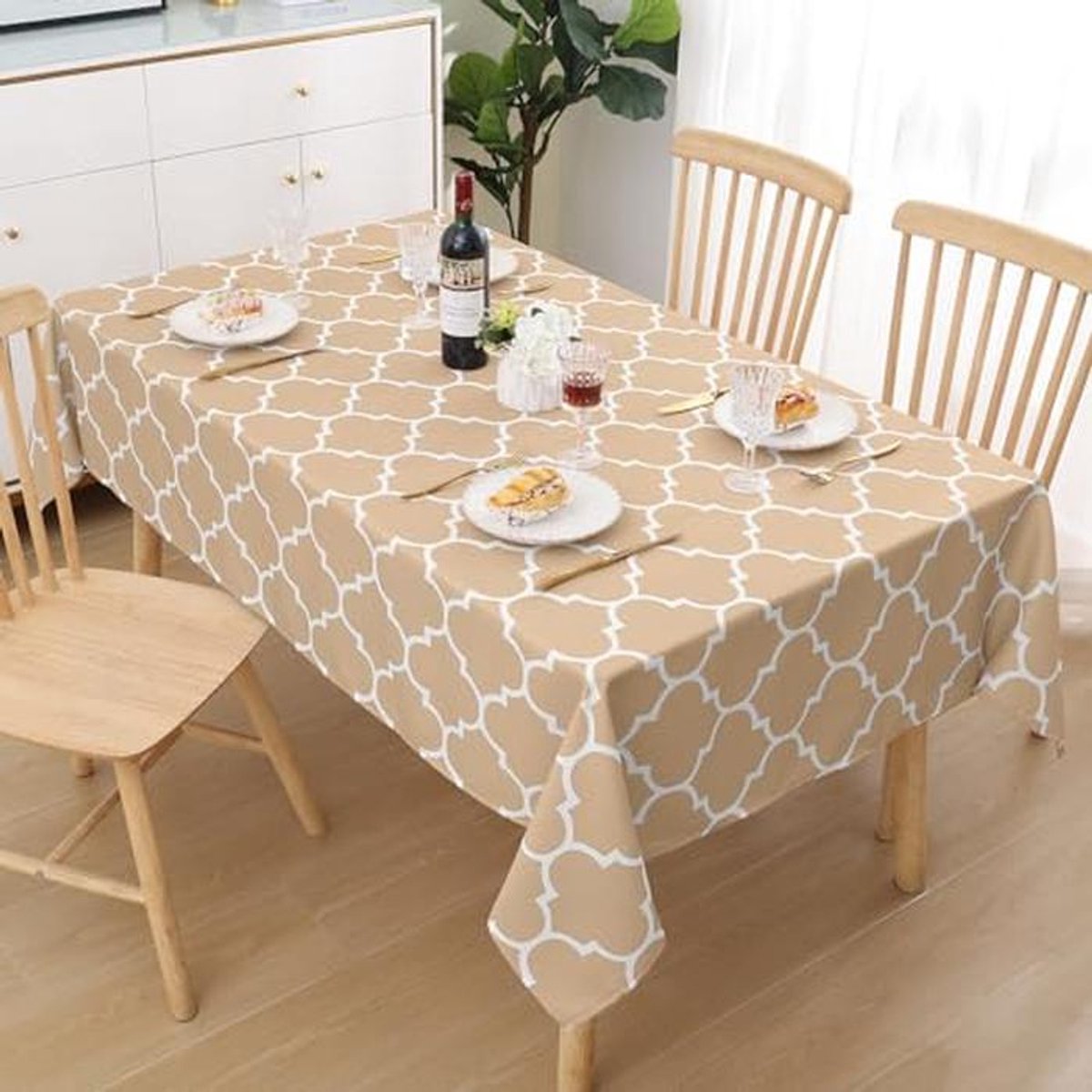 Rectangulaire Wasbare Tafelkleed Waterdicht 140 x 200 cm - Marokkaanse Stil