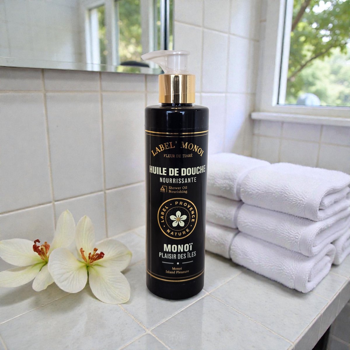Label Monoi douche olie hydrateert de huid 250ml