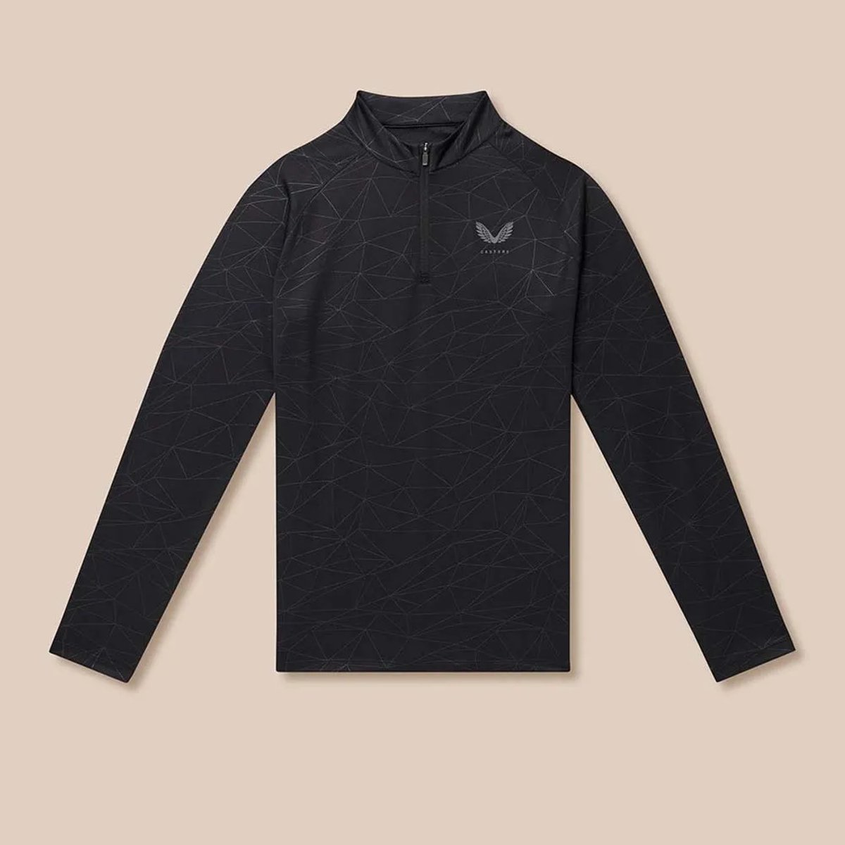 Castore Adapt Aop Sweatshirt Met Halve Rits Zwart S Man