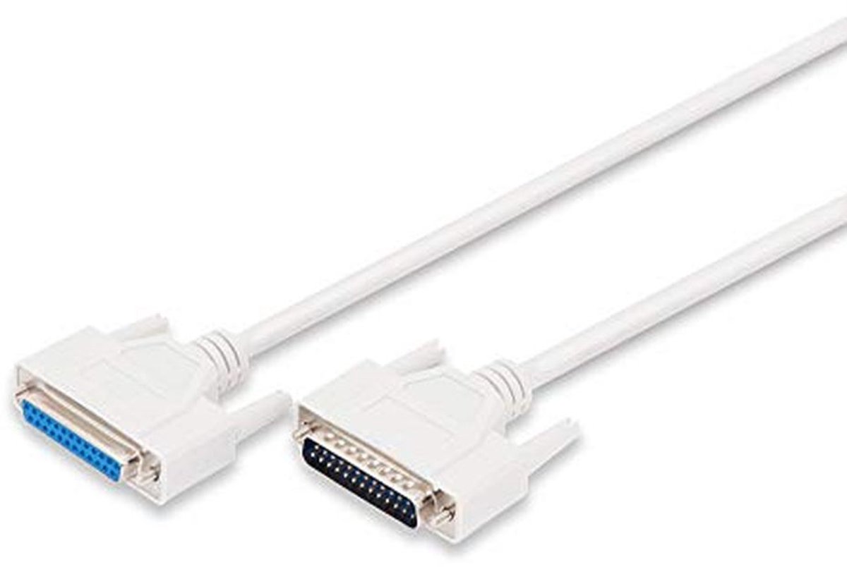 Seriële kabel D-Sub 25 (stekker/bus) - 2,0 m beige