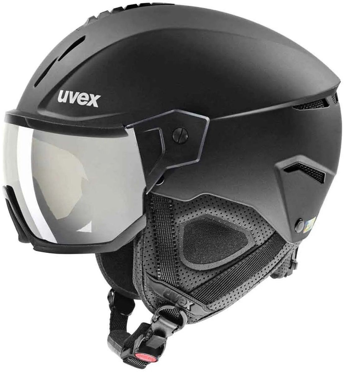 Uvex Instinct Visor Helm Met Vizier Zwart 60-62 cm / Litemirror Silver Lasergold Lite/CAT2
