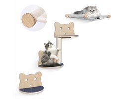 klimmuur kat met speciale vormen gezicht kat