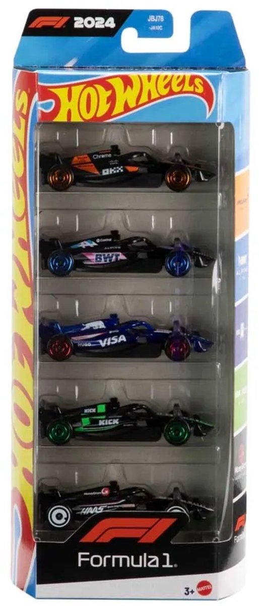 Hot Wheels F1 Racing - Formule 1 Race Team 5 Autoset | bol