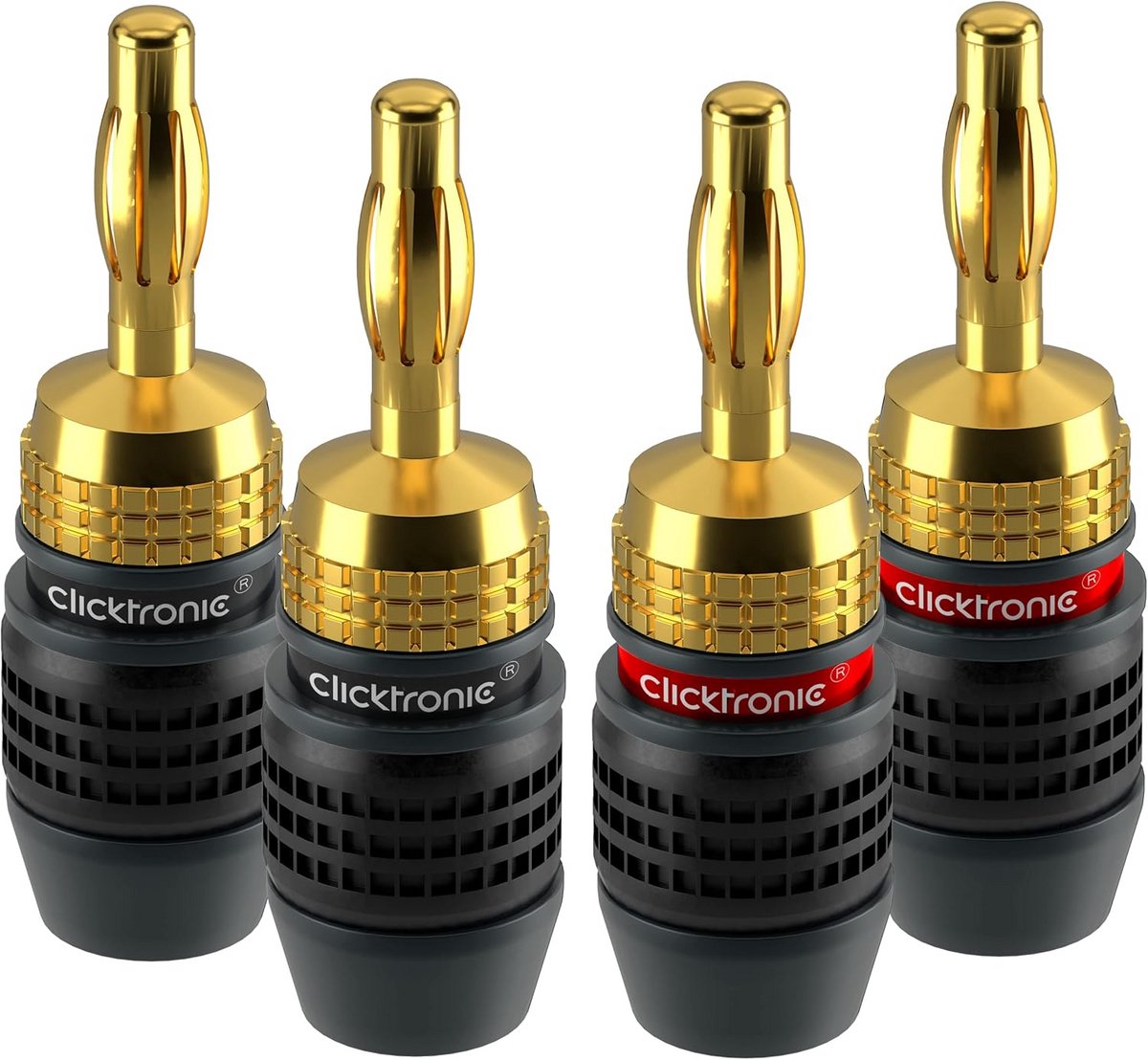 Bananenstekker SimpleLock voor luidsprekerkabels tot 4,0 mm² - Gereedschapsloze verbinding