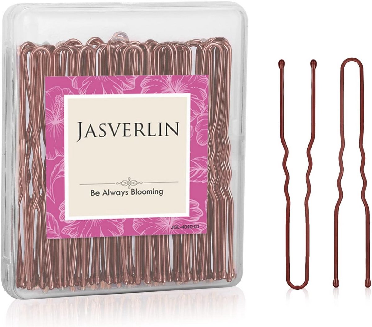 U-vormige Bruine Haarspelden voor Vrouwen - 100 Stuks Haarstyling Accessoires 6 cm
