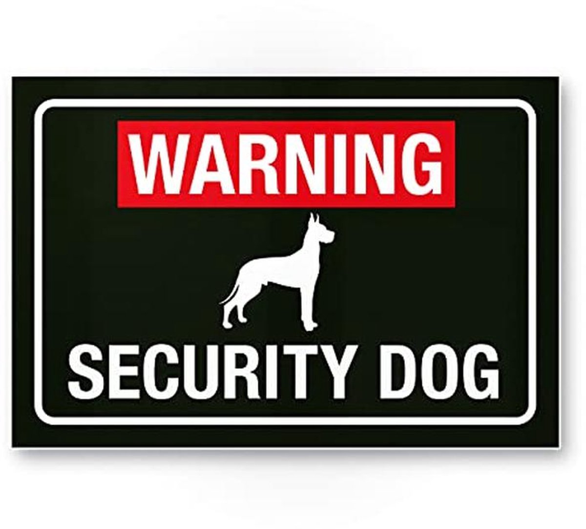 Waarschuwingsbord Hond - Inbraakbeveiliging Deurbord met Creatief Ontwerp - Veiligheid stoppen met Waarschuwingssignaal