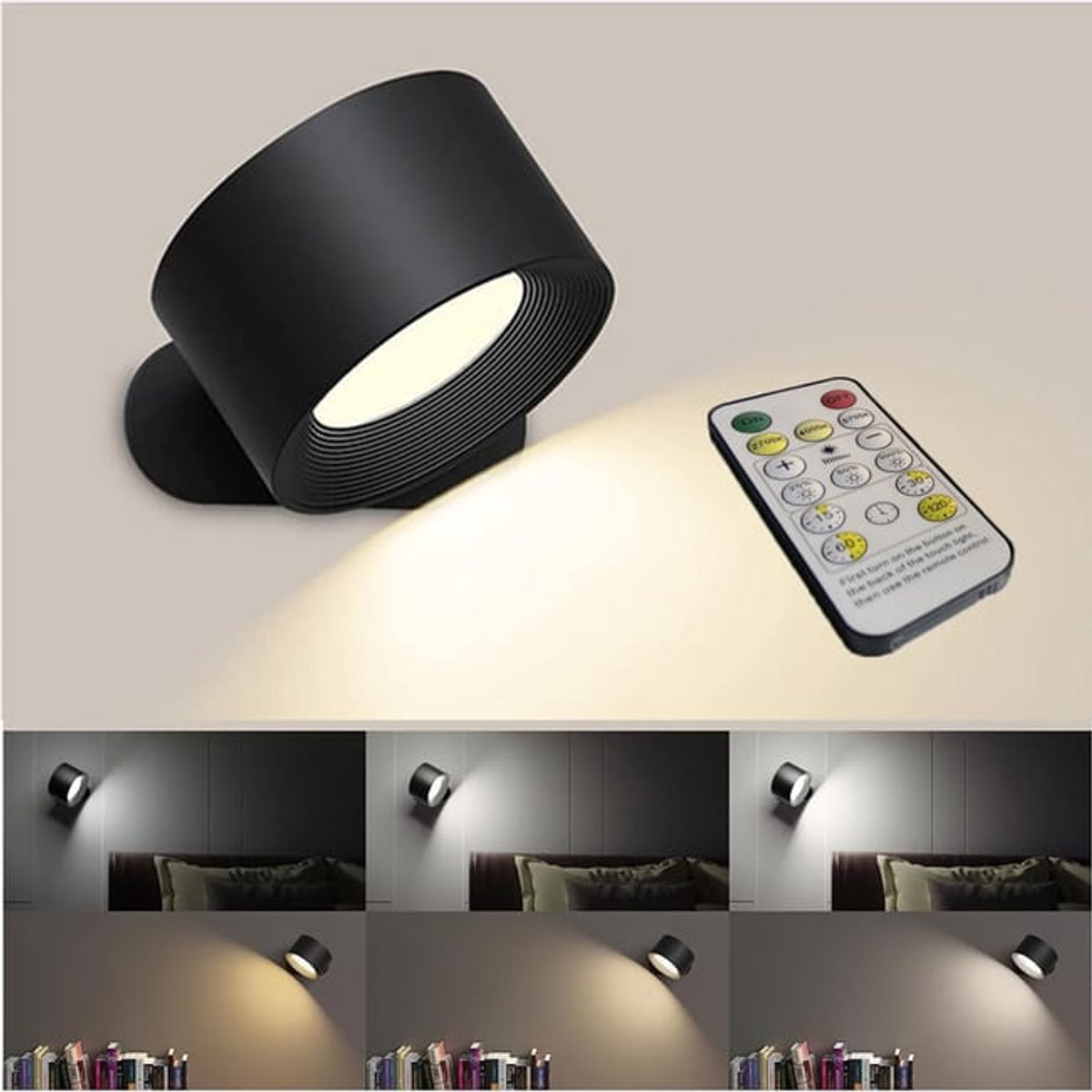Deze set bevat twee ledlampen met afstandsbediening, aanraakbediening, drie standen, USB-opladen en een leeslampfunctie. De lampen zijn bovendien magnetisch bevestigd.