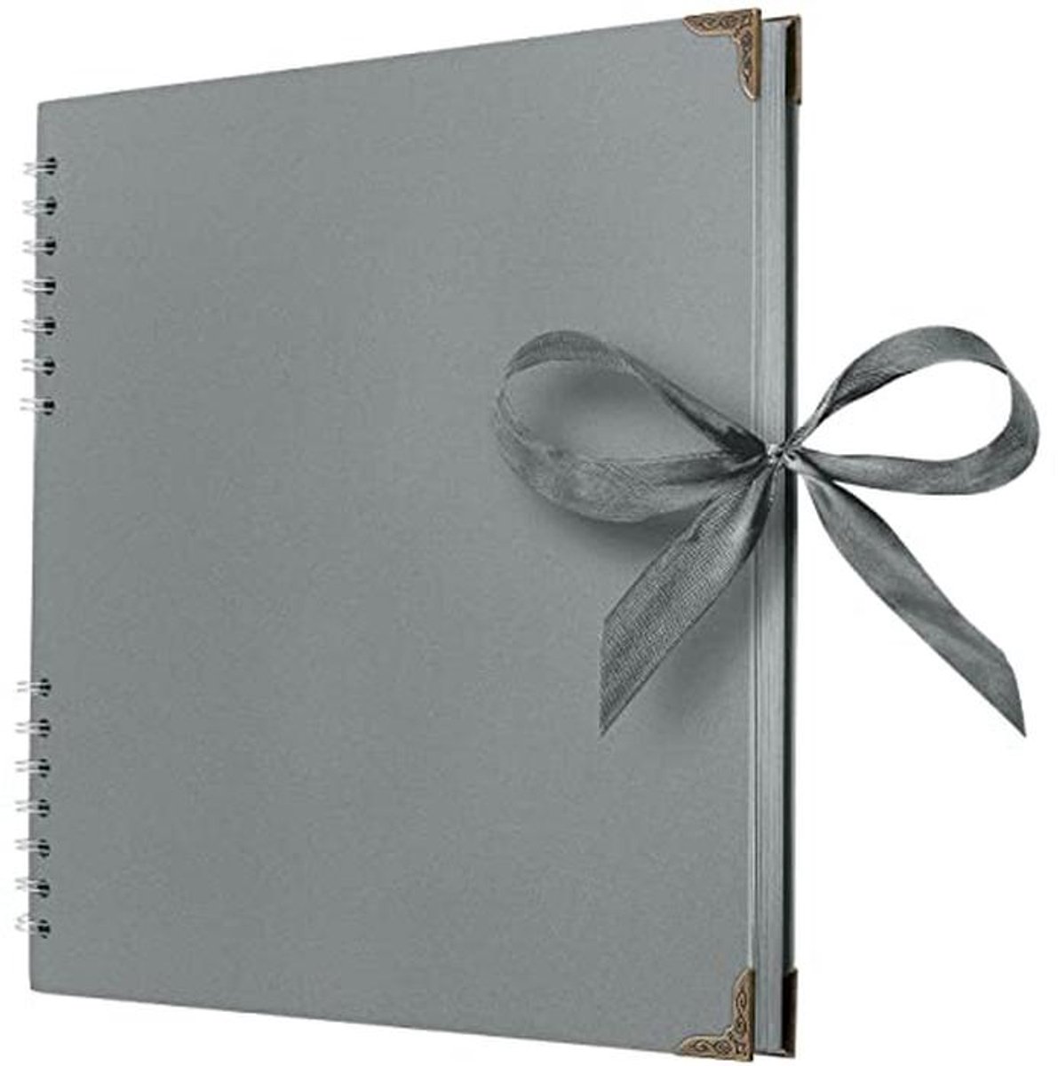 Vierkante fotoalbums 28 x 28 cm met 80 pagina's - Harde kaft, dik papier en lintsluiting voor plakboek en knutselprojecten