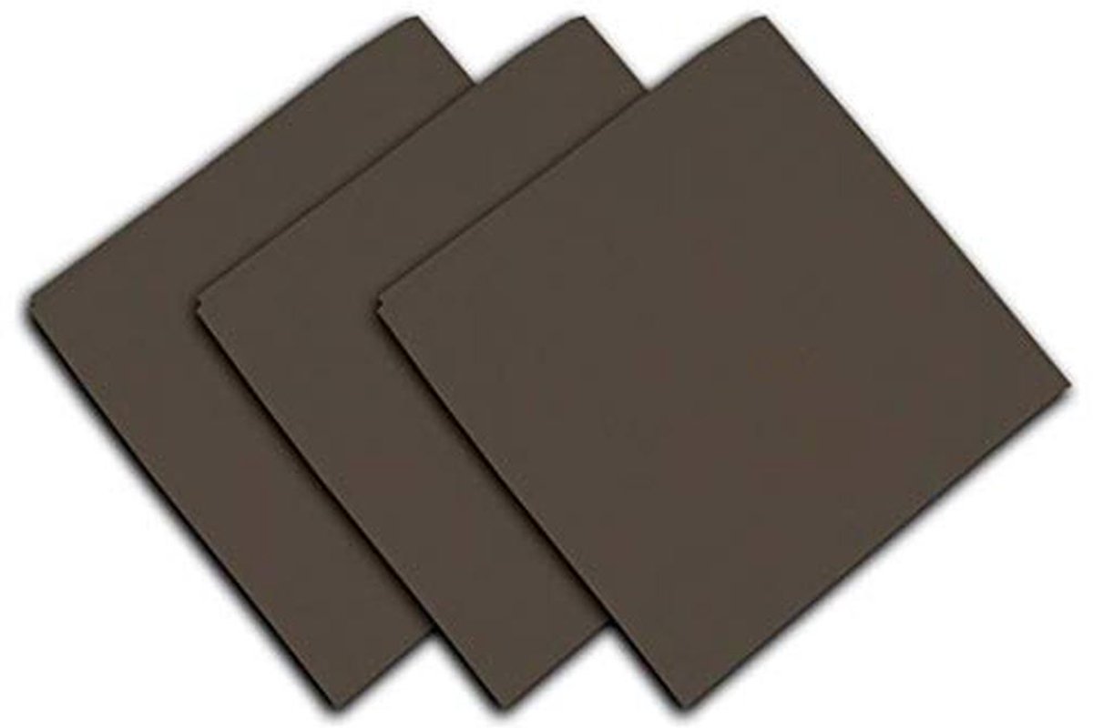 Servetten in Katoen Panama Moedervlek - Set van 3, Ecru, 45 x 45 cm