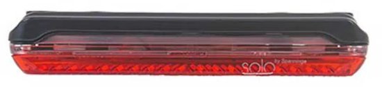 Spanninga Compact LED achterlicht - 500m zichtbaarheid - dynamo aangedreven - verstelbare montage - 86x37x20mm - rood — afbeelding 2