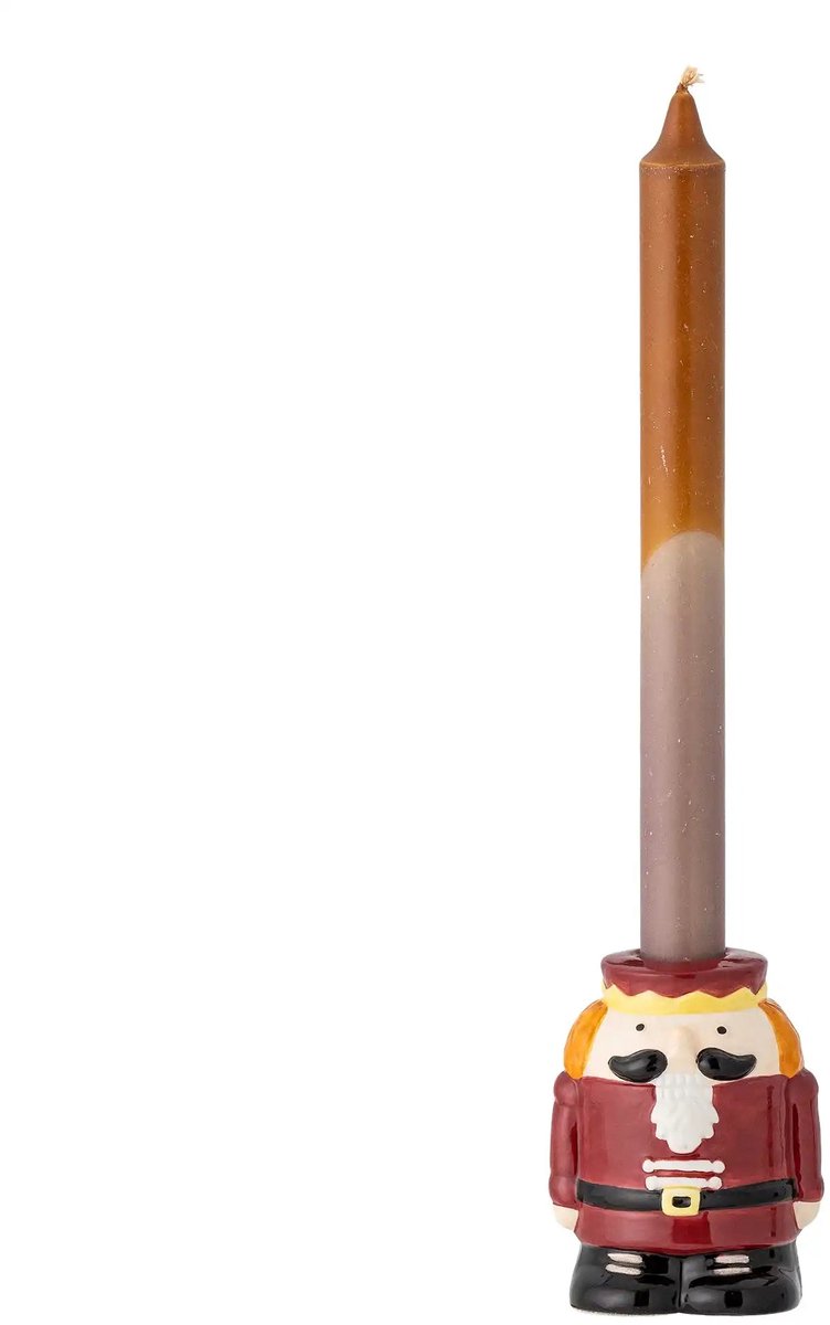 Kandelaar aardewerk rood Feast