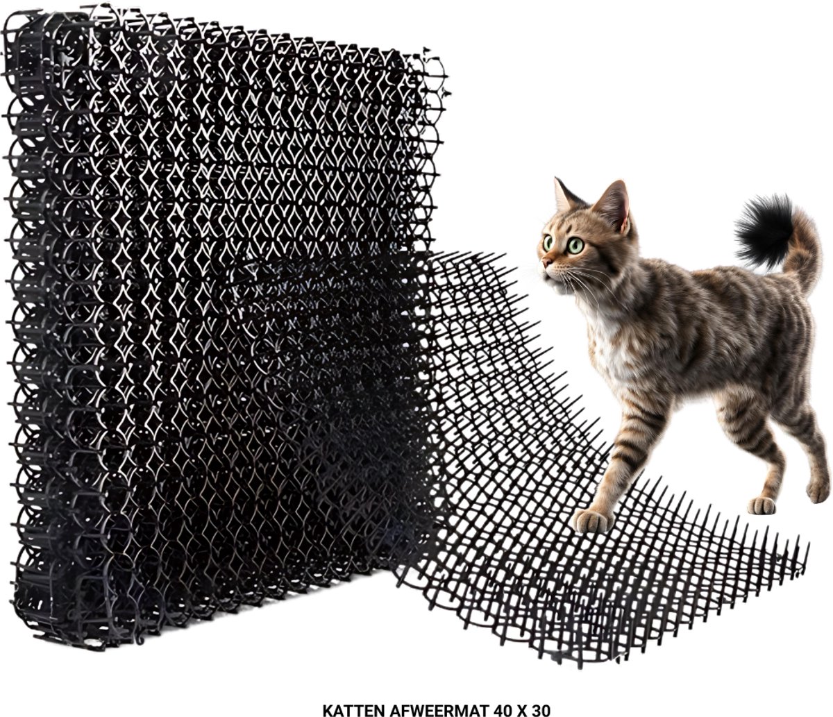 Prostec Kattenverjager Afweermat 10-Pack – 40×30 cm Tuin & Binnen
