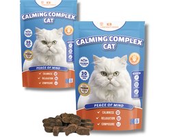 Anti-stress voedingssupplement voor katten - Bij stress, angst, agressie - 60 stuks - Antistressmiddel Kat - Kattensnoepjes - Kalmeringsmiddel kat - Anti stress kat - Stressvermindering voor katten