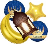 27pcs Eid Mubarak Decoration Set Eid Mubarak Ramadan Celebration Decoration Eid Mubarak Bunting Banner Purple Gold Black Eid Latex Balloons for Home Garden Muslim Ramadan Party Decorations Supplies