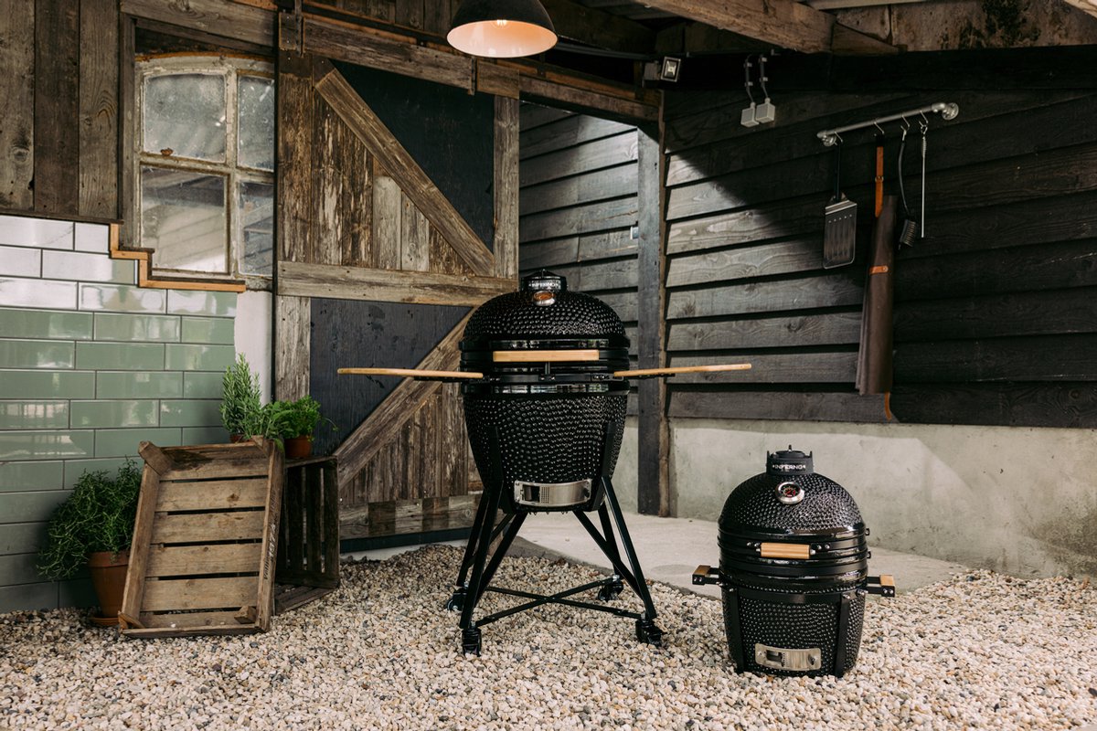Inferno Compact Kamado Barbecue - Grilloppervlakte 34cm / 13inch - Zwart – foto 5