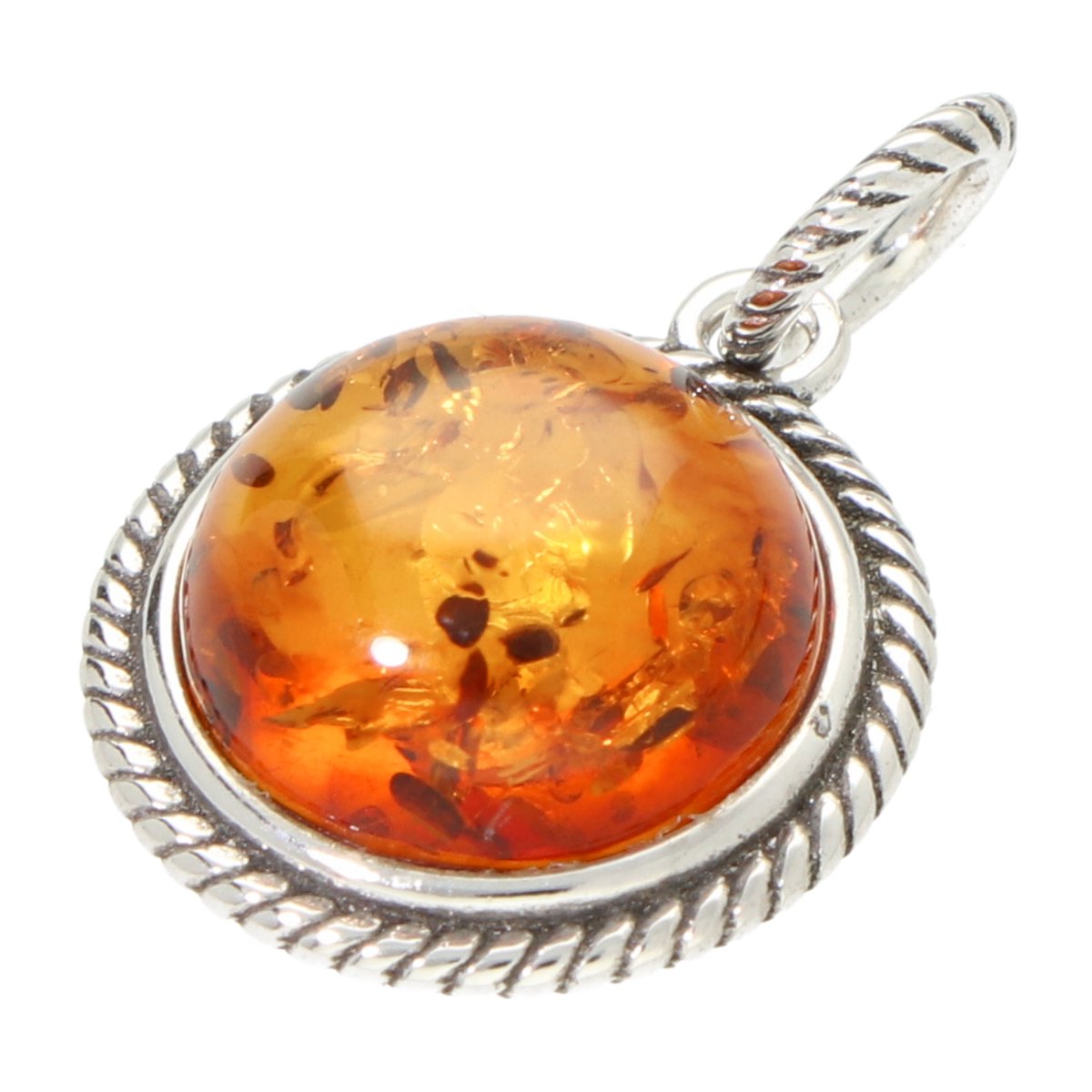 La Rosa Princesa onde Hanger met Cognac Amber voor Dames – 925 Sterling Zilver Gerhodineerd – Tijdloos Klassiek esign