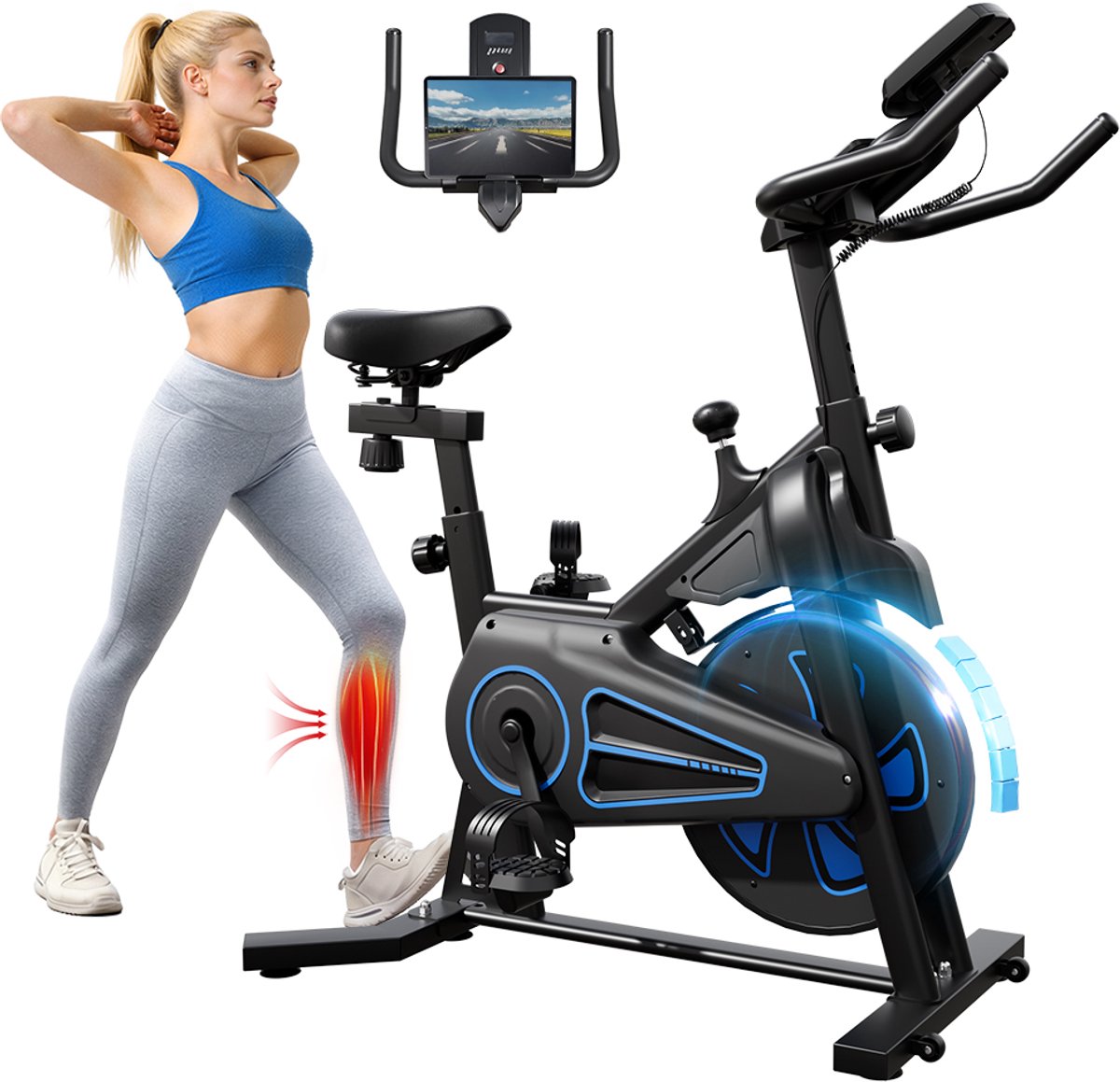 Formill QK116C hometrainer met 12KG vliegwiel - Hometrainer, - €124,99