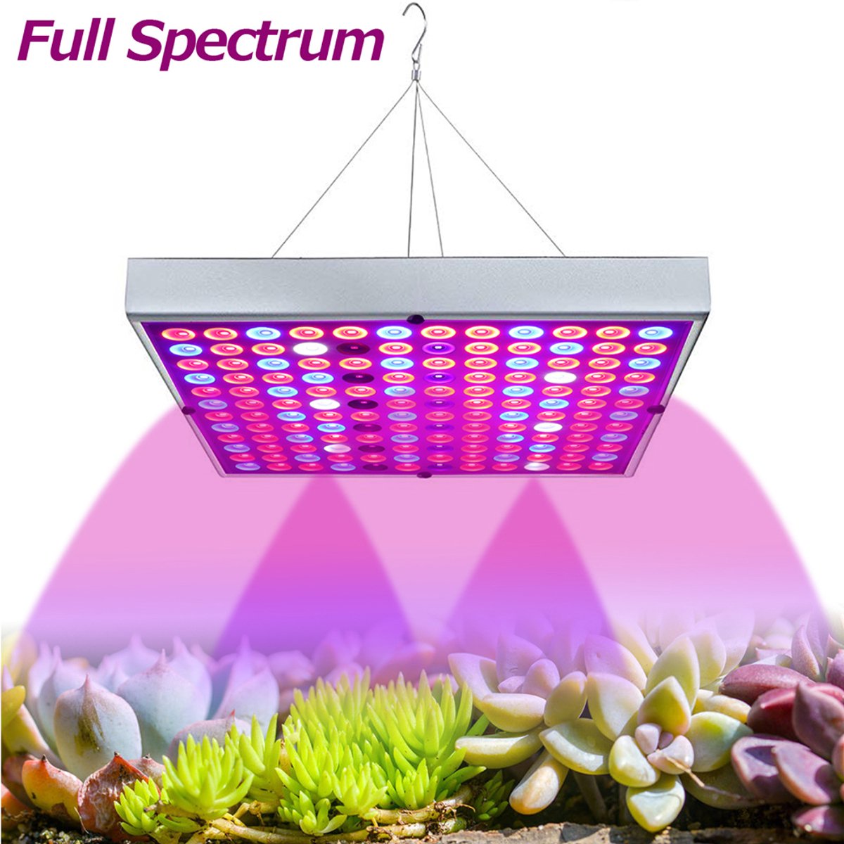 MUPOO LED Grow Light 45W - Kweeklamp Binnen - Lumière de croissance - Volledig Spectrum + IR & UV - Groei en Bloei - Voor Groenten, Kruiden & Bloemen