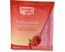 Straight away Maaltijdvervanger – Dieet Shake – Strawberry Raspberry – 21 x 55 g