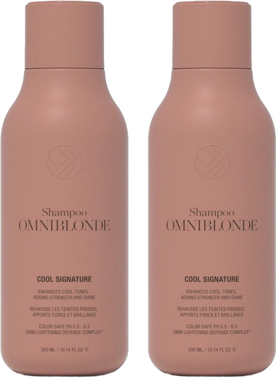2 Stuks Omniblonde Cool Signature Shampoo 300ml