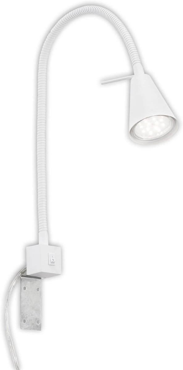 Quvo® Bedlampjes Hoofdbord - Leeslamp - Nachtlampje - Dimbaar - Wit - 22cm x 22cm x 41cm