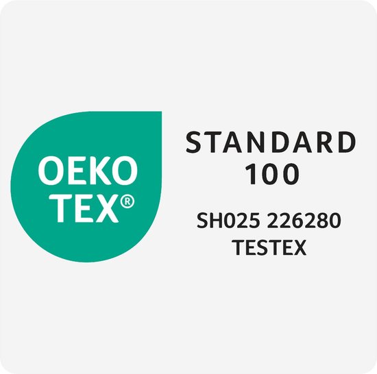 Oeko-Tex Standard 100 certificering, SH025 226280 TESTEX.