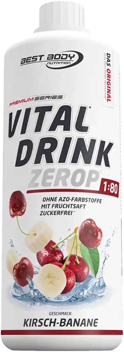 Best Body Nutrition Vital Drink Zerop (1000ml) Watermelon - Intra- & Post-Workout - Intra-Workout