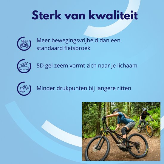 Knaak Fietsonderbroek - Maat XL - Mesh Mountainbike Onderbroek met Zeem - 5D Gel Pad - Zwart van Knaak — afbeelding 3