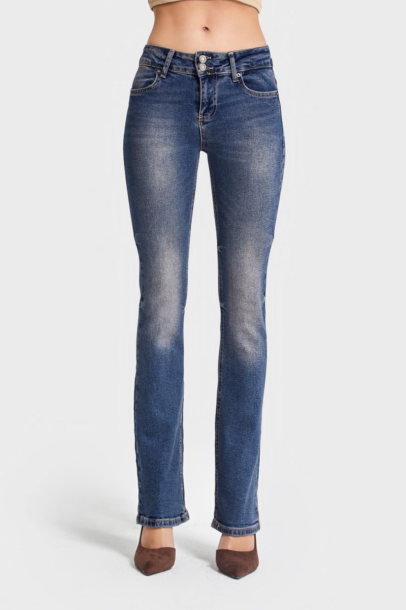 It's Basic - Straight Mid Rise Jeans