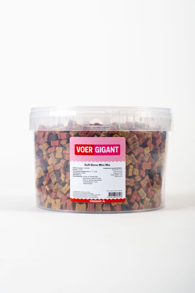 Voergigant - Semi-Moist Mini Mix - 1,8 kg