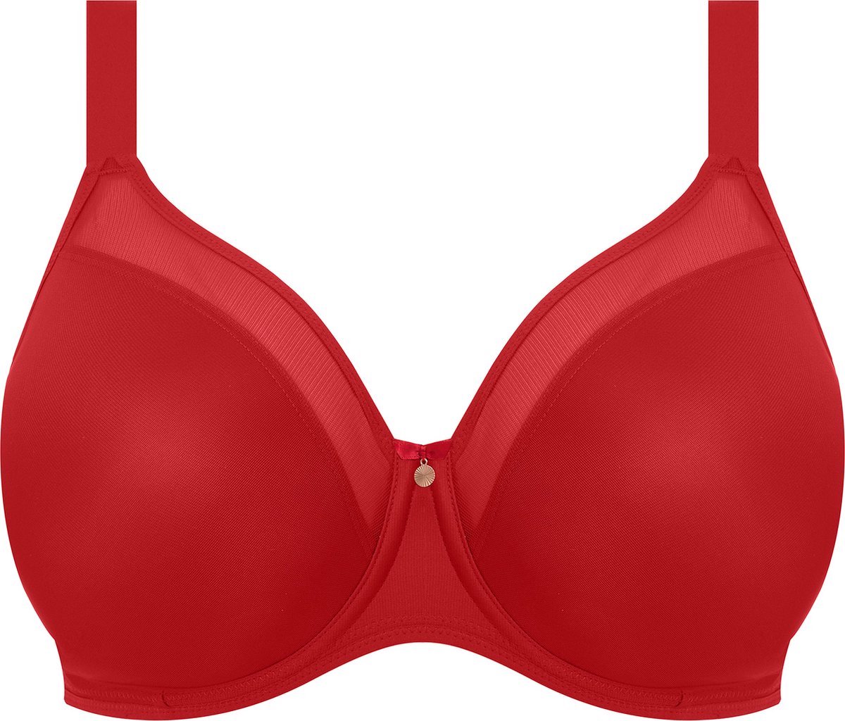 Elomi BH "Smooth" - " Haute Red" - Gevormde Cups Niet Gevuld - 90-105 E ROOD