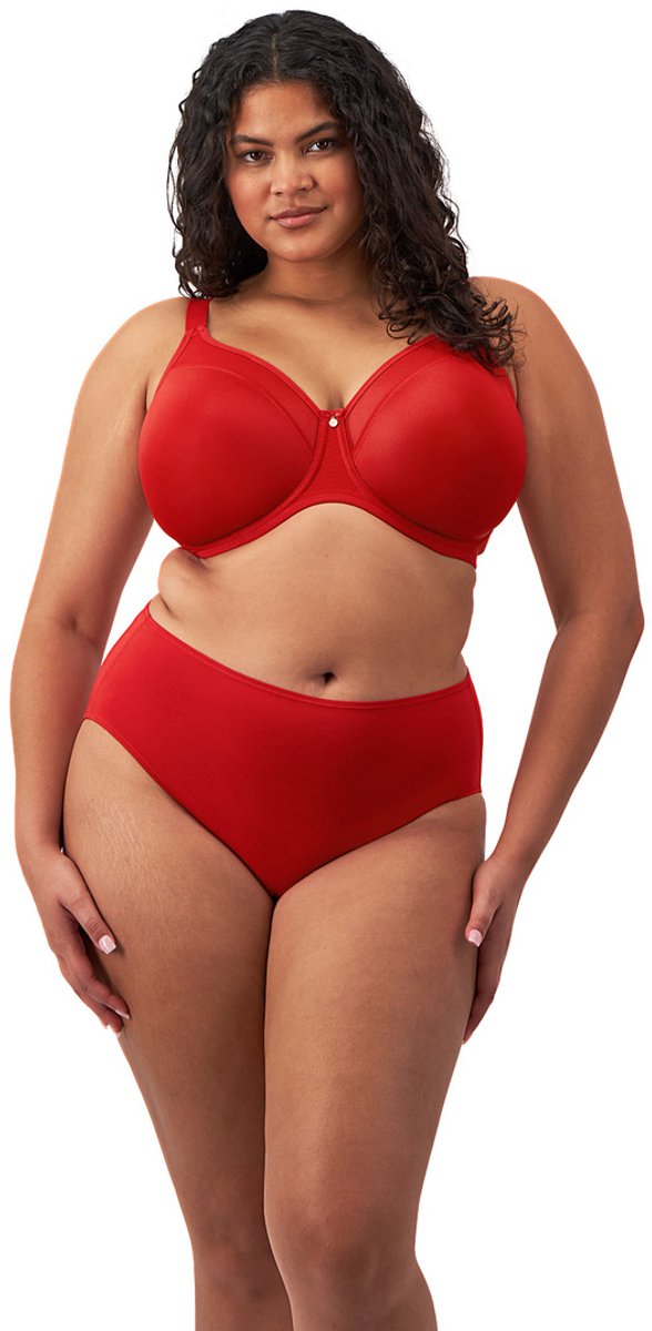 Elomi BH "Smooth" - " Haute Red" - Gevormde Cups Niet Gevuld - 100-115 E ROOD