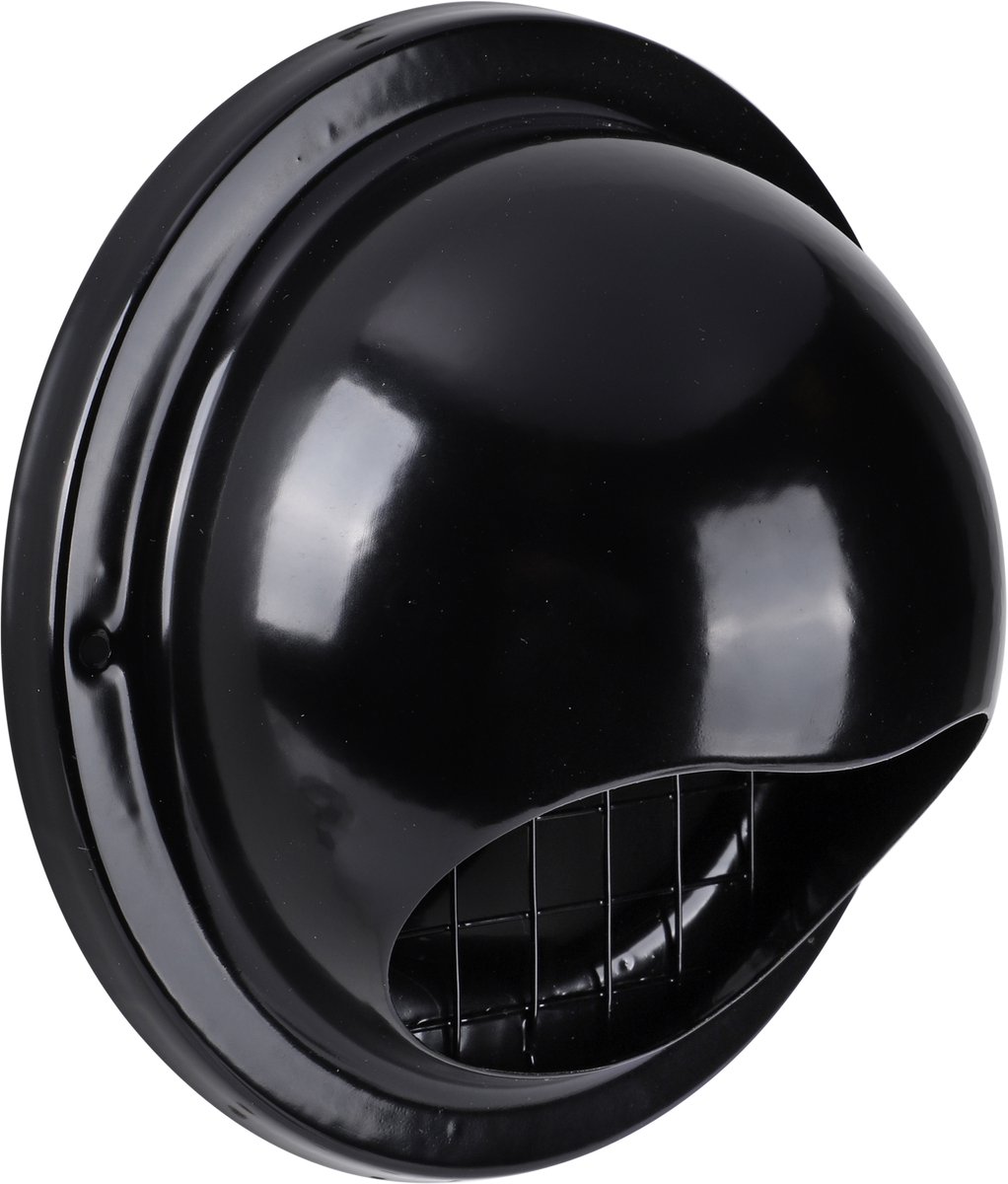 Starx buitenrooster - bol model - 150 mm - RVS - zwart