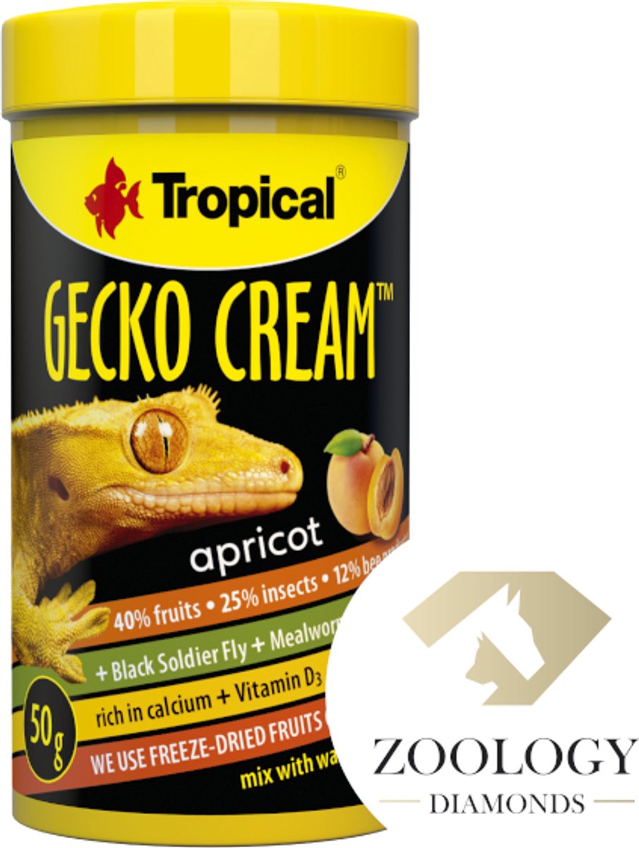 Tropical Gecko Cream Apricot 250ml