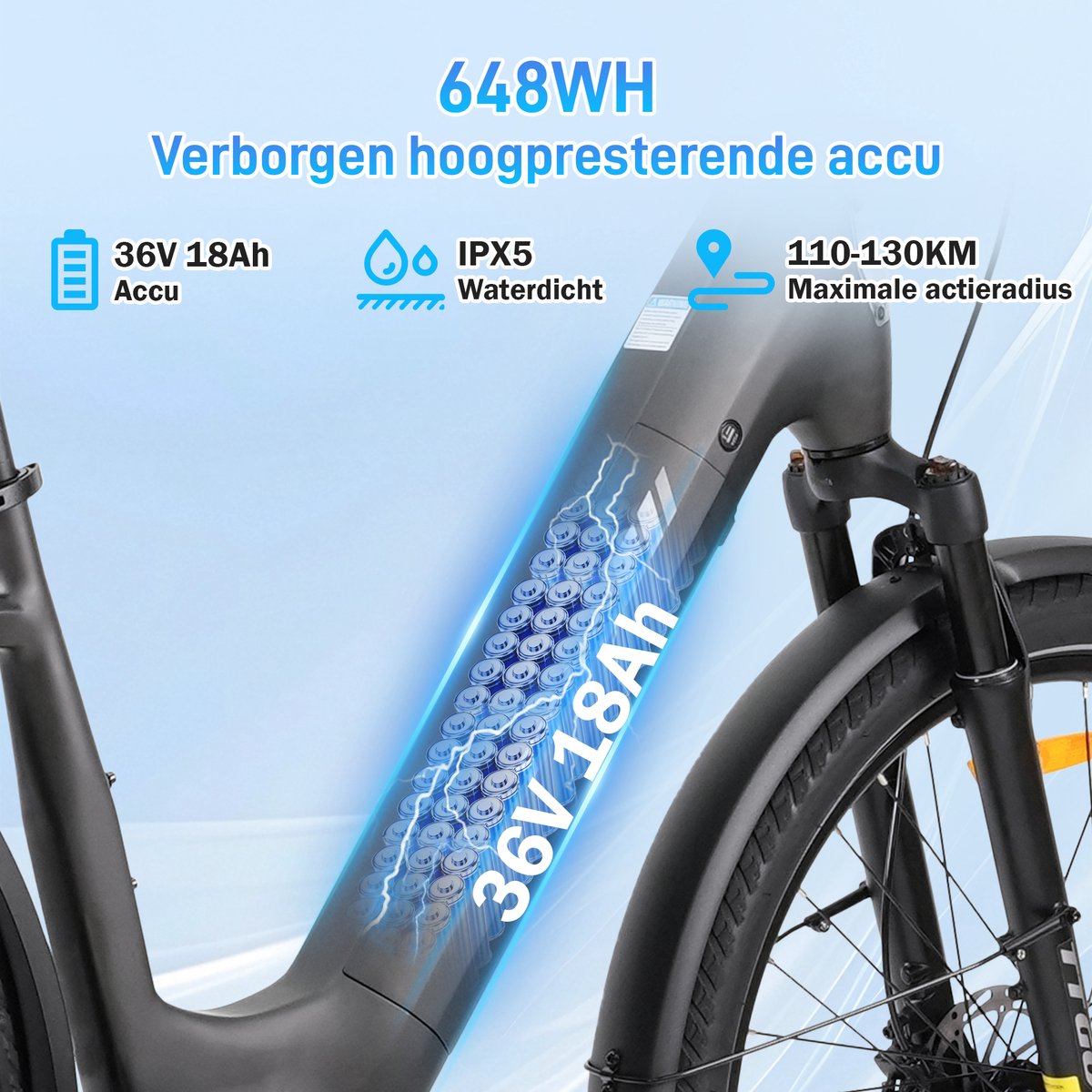 TTGO Z5 Elektrische Stadsfiets thumbnail 3