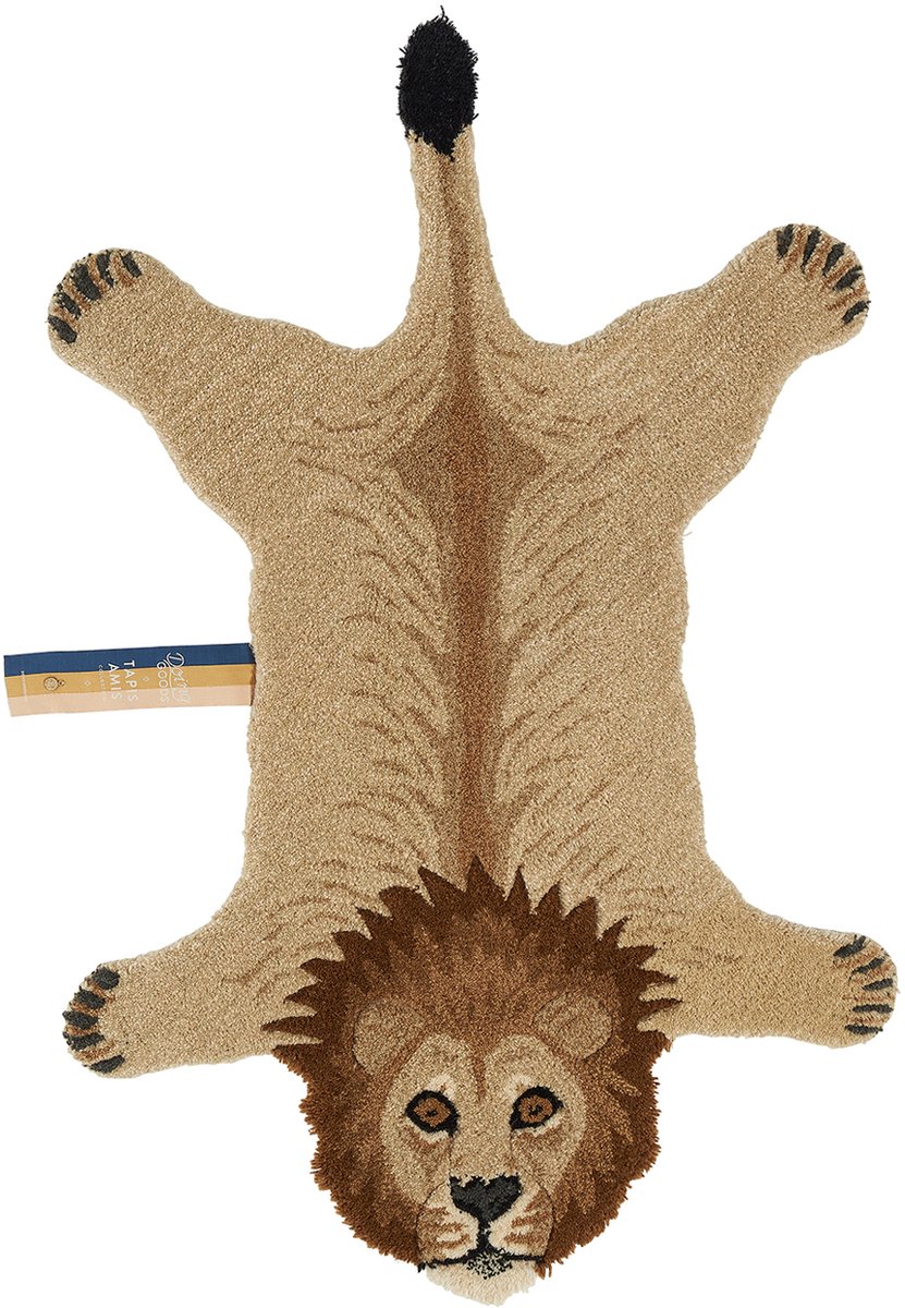 Doing Goods Vloerkleed - Tapis Amis - Moody Leeuw Klein