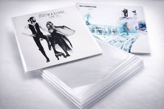 100 LP Hoezen glashelder - Buitenhoezen / Beschermhoezen voor vinyl platen - 12 inch