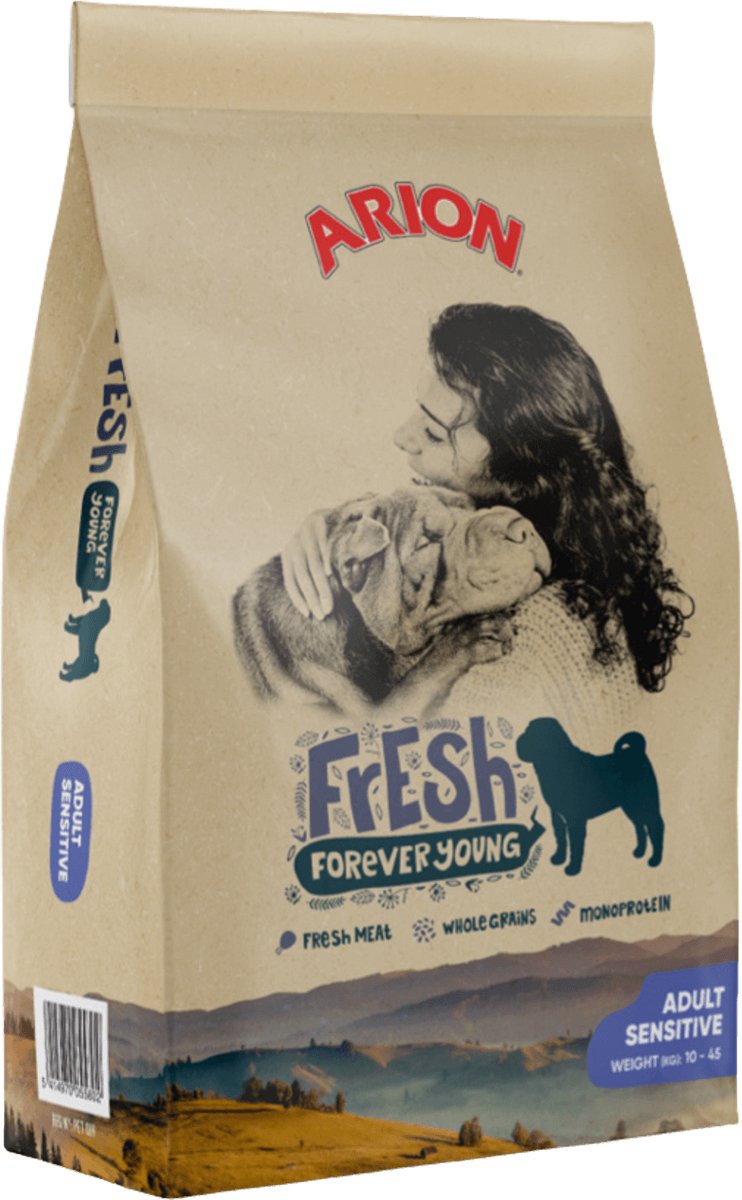 Arion hondenvoer Fresh Adult Sensitive 12 kg - Hond
