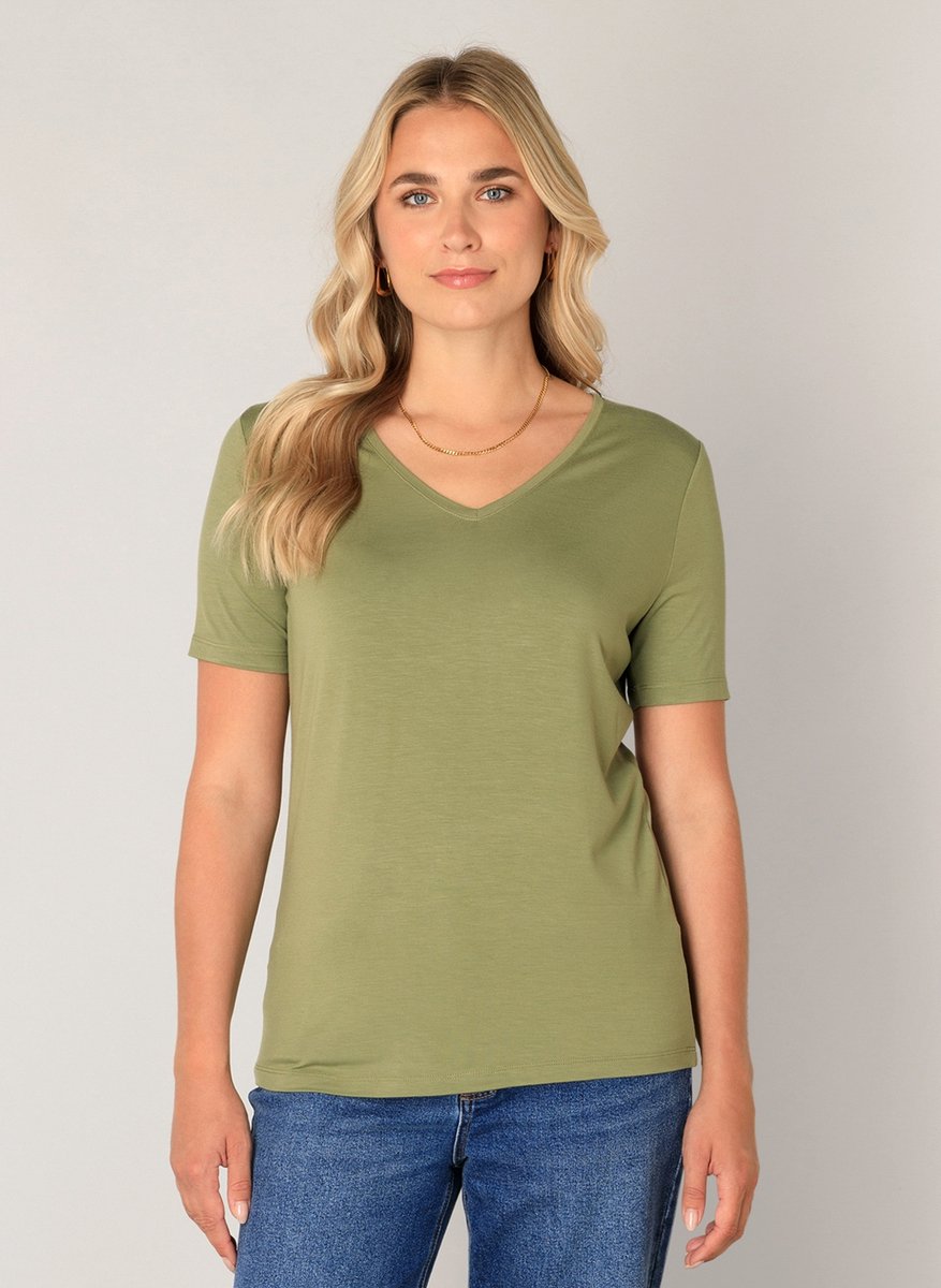 BASE LEVEL Yanic Jersey Shirt - Green - maat 40