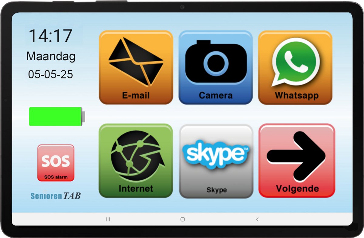 SeniorenTAB SA11W - Senioren tablet - Op basis van Samsung - 128GB - 11 inch - wifi - Tablet voor ouderen