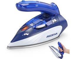 Aigostar Lucas Reisstrijkijzer & Strijkkralen – Mini Stoomstrijkijzer voor Knutselen en Hobby – Inklapbaar – 1100W