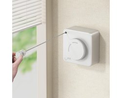 longziming -Uitschuifbare Waslijn - Wit - 4,8m Dubbele Functie - Stevig, Ruimtebesparend & Anti-doorhangen