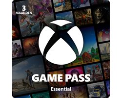 Xbox Game Pass Essential - 3 maanden - Xbox, PC, Cloud Gaming