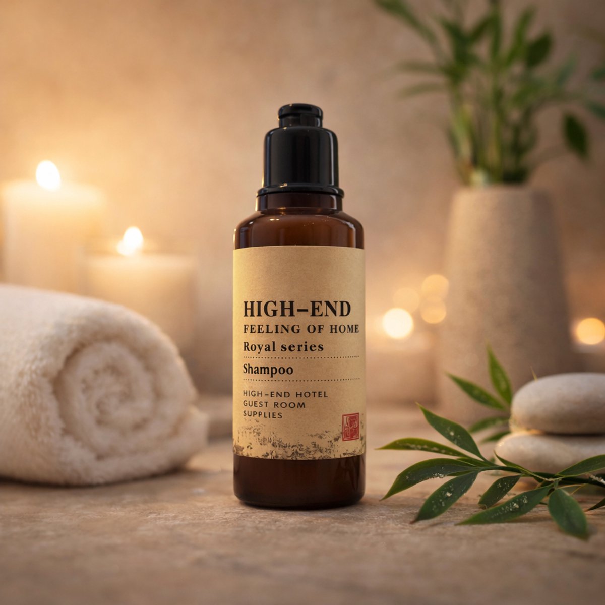Hotel Shampoo Mini - 40 ml - 100 stuks - Luxe Hotel Amenities voor B&B, Hotel & Airbnb | High End Royal Series | Eco Luxury Look | Luxe hotelartikelen