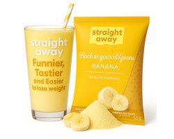 Straight away Maaltijdvervanger - Dieet Shake - Banaan - 21 x 55 gram