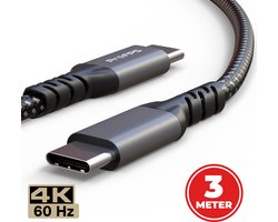 ProFPS USB-C naar USB-C Kabel - 3 Meter - USB 3.2 Gen2 - 240W - 20Gbps
