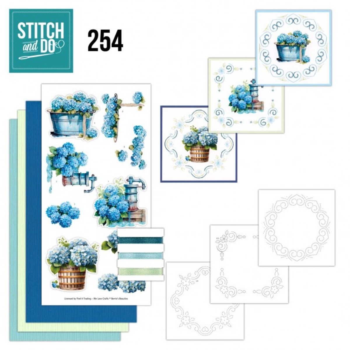 Stitch and Do 254 - Berries Beauties - Blue Meadow - Stitch and Do borduursets - Gratis verzonden