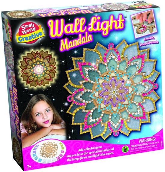 Mandala-wandlamp - Creatieve DIY-kit - Gemaakt van hout