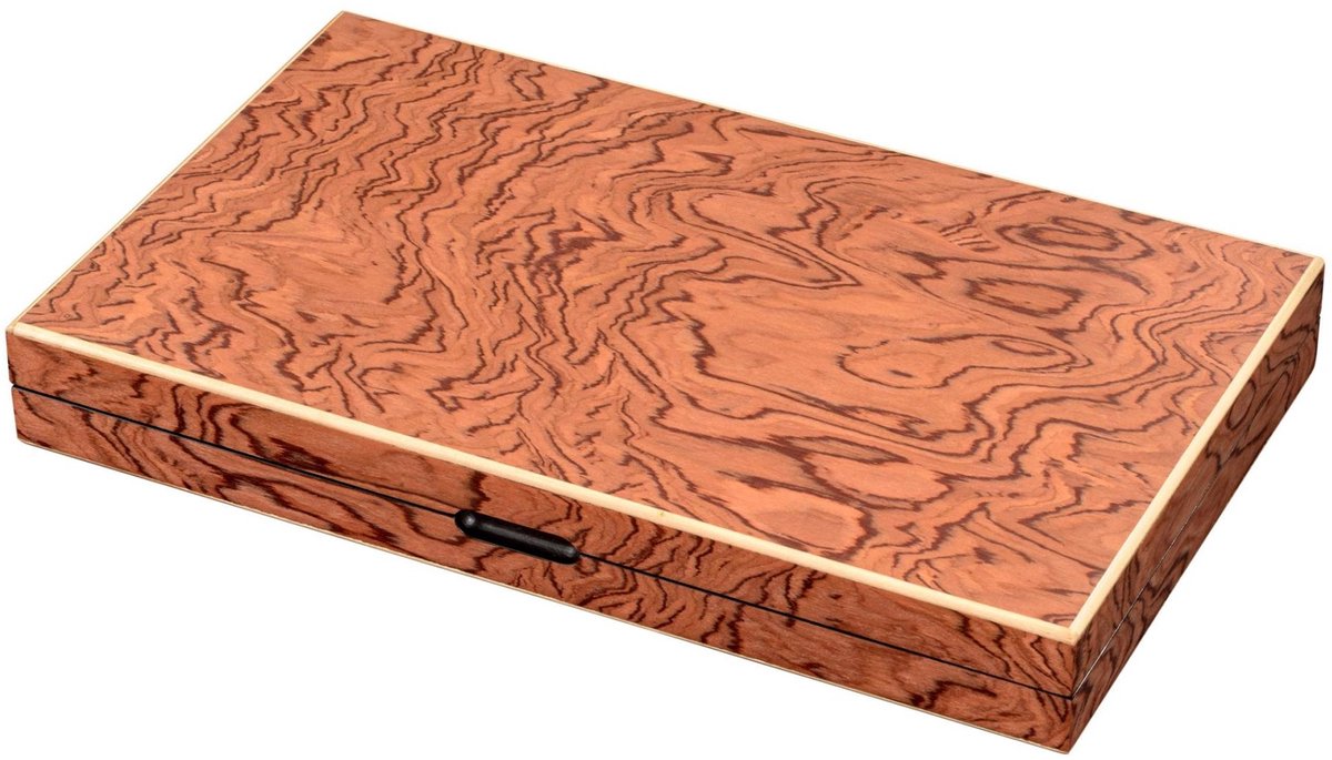 Philos Backgammon spel Kassette Ikaria Groot houten bord.