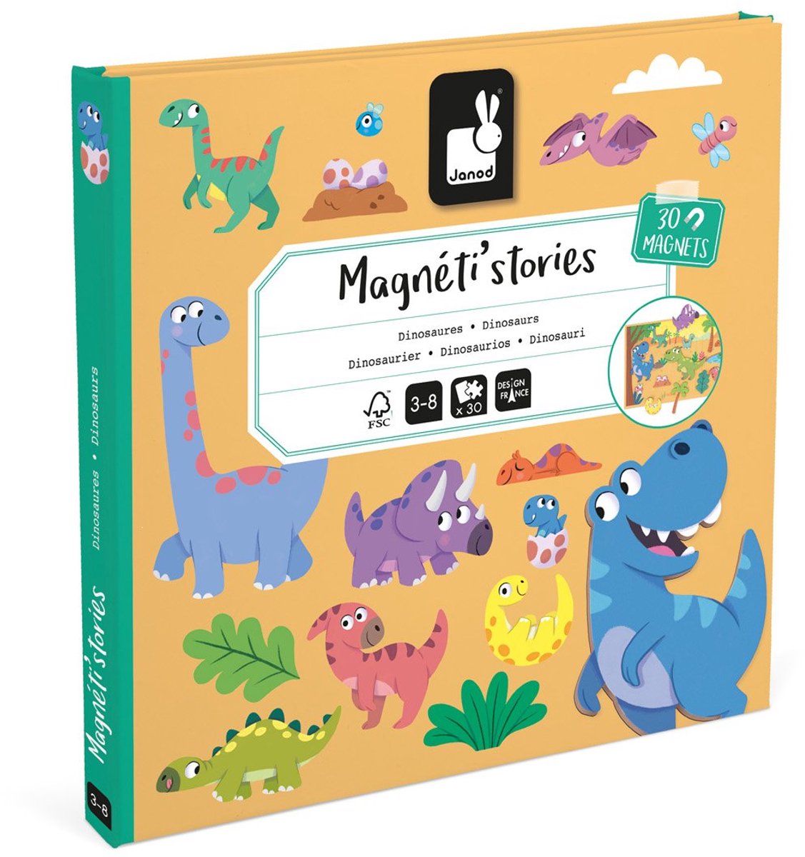 Janod - Magneti Stories - Dinosaurus – Educatieve magneetset — afbeelding 16